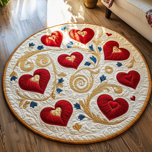 Love In Bloom Quilted Round Mat GFTOAB3300