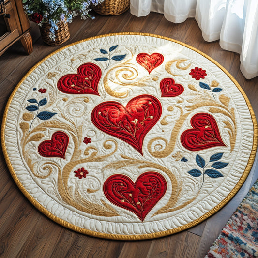 Love In Bloom Quilted Round Mat GFTOAB3301