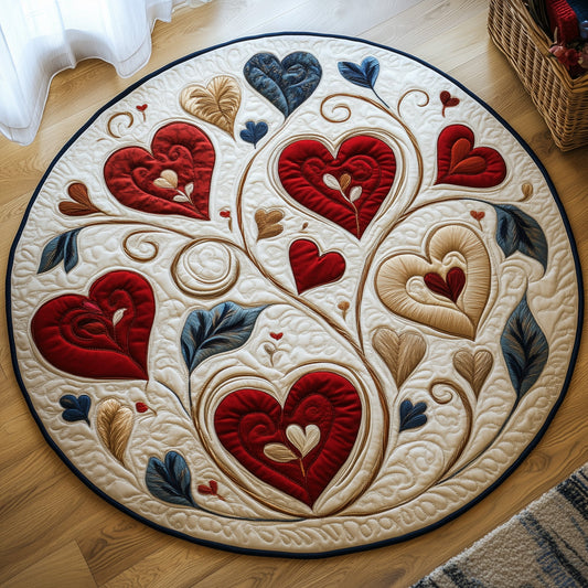 Love In Bloom Quilted Round Mat GFTOAB3302