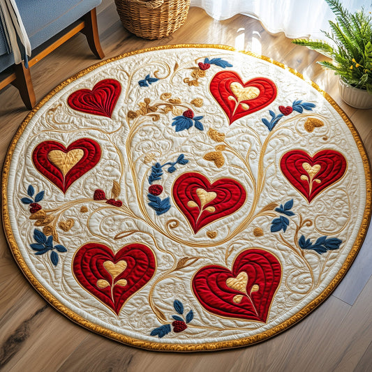 Love In Bloom Quilted Round Mat GFTOAB3303