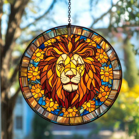 Solar Majesty Stained Glass Suncatcher GFTOAB4015