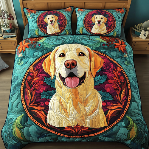 Labrador 3-Piece Quilted Bedding Set GFTOAB420