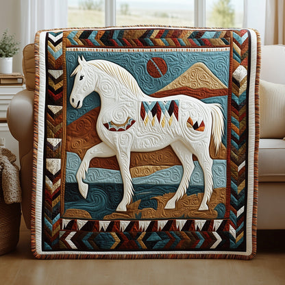 Native Horse Quilted Blanket GFTOAB4484