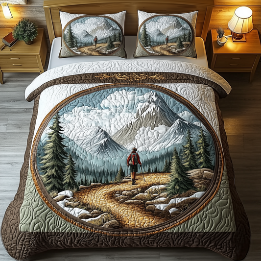 Solo Hiking Trail 3-Piece Quilted Bedding Set GFTOHD1226