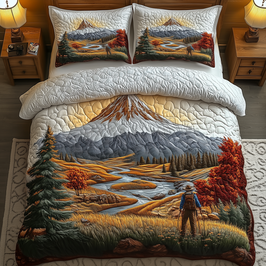 Solo Hiking Trail 3-Piece Quilted Bedding Set GFTOHD1228