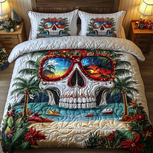 Skull Island 3-Piece Quilted Bedding Set GFTOHD1312