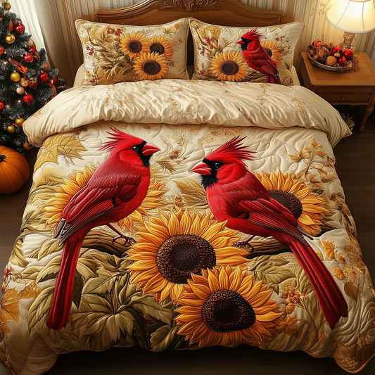 Cardinal Golden Harvest 3-Piece Quilted Bedding Set GFTOHD1459