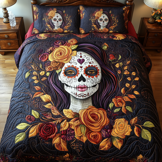 Queen of the Dead 3-Piece Quilted Bedding Set GFTOHD1716