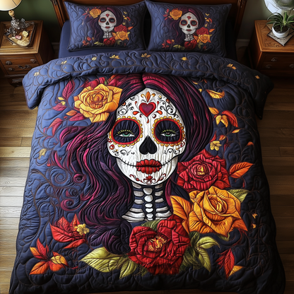 Mystic Bride of Death 3-Piece Quilted Bedding Set GFTOHD1717