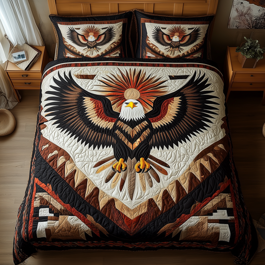 Eagle of the Hidden Sun 3-Piece Quilted Bedding Set GFTOHD1777