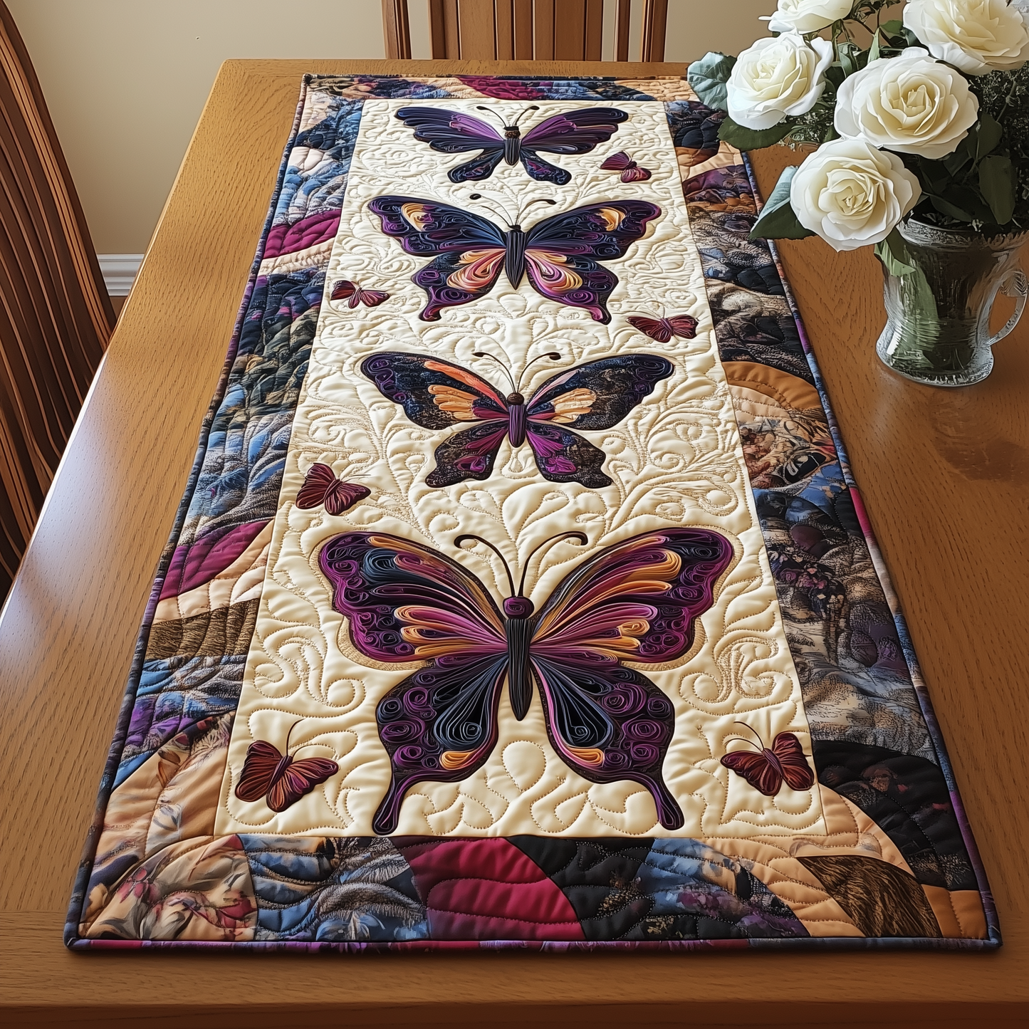 Dreamy Butterfly Quilted Table Runner GFTOHD1812