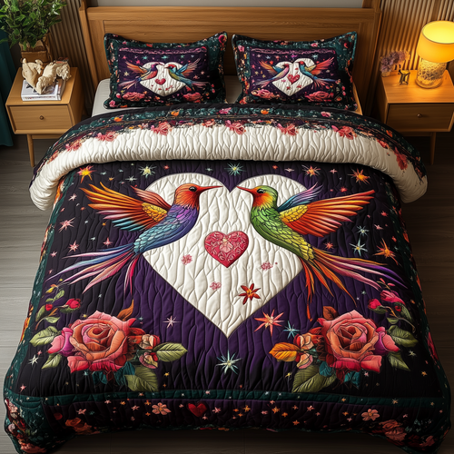 Wings of Love 3-Piece Quilted Bedding Set GFTOHD2088