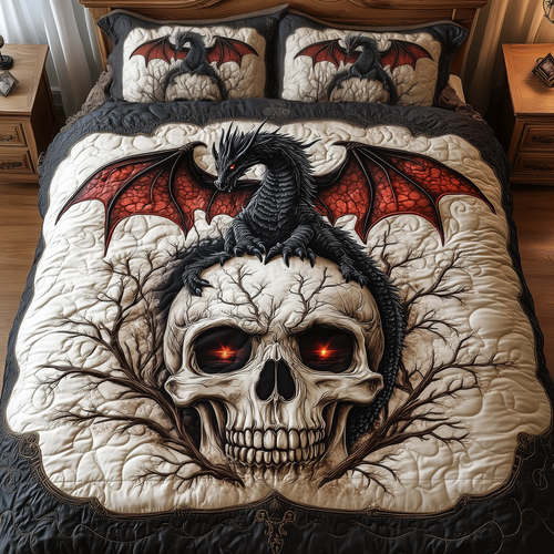 Guardian of the Underworld 3-Piece Quilted Bedding Set GFTOHD2093