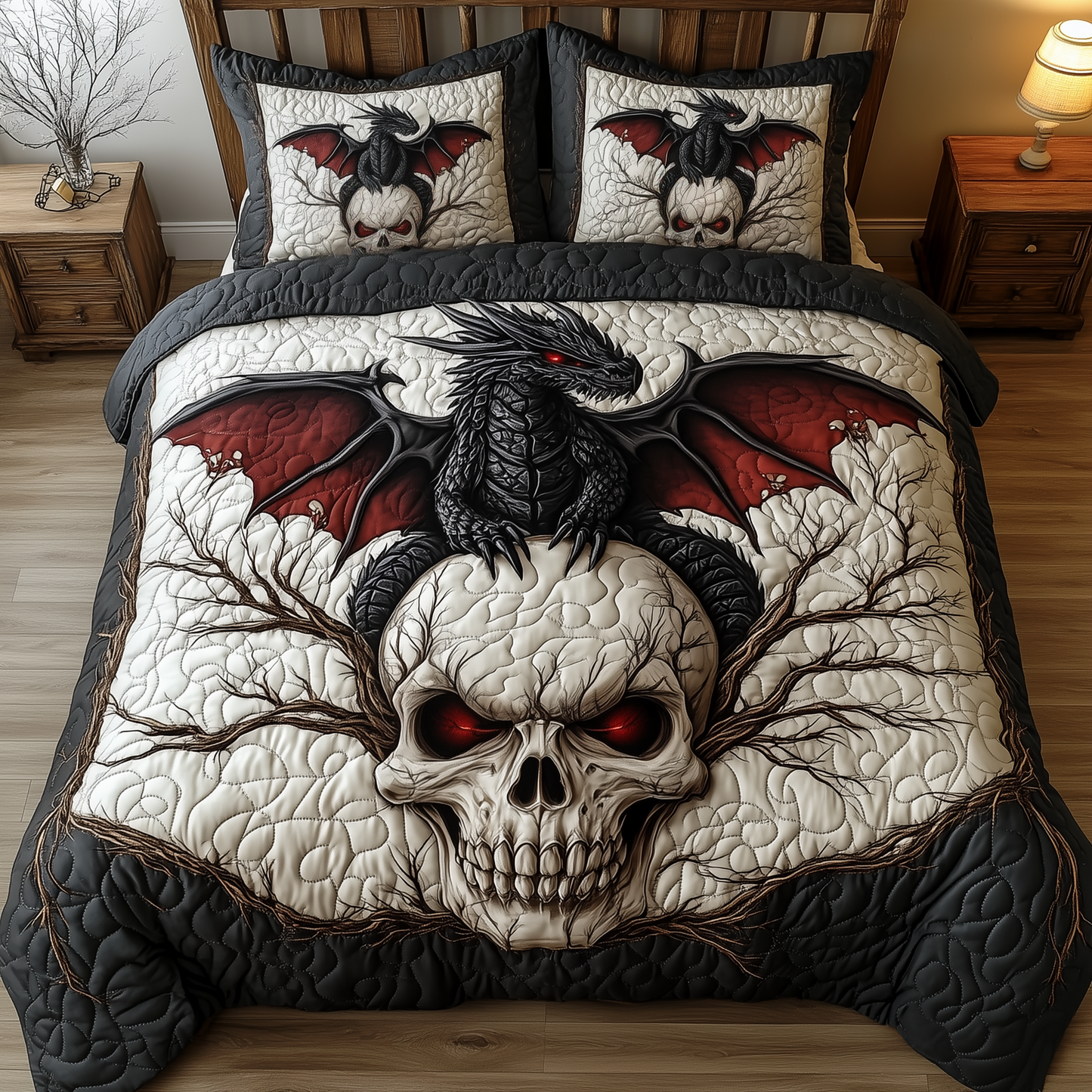 Emissary of Chaos 3-Piece Quilted Bedding Set GFTOHD2099