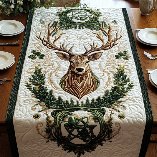 Mystic Forest Guardian Quilted Table Runner GFTOHD2354