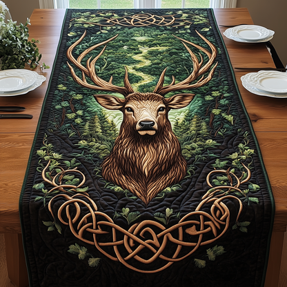 Celtic Forest Emblem Quilted Table Runner GFTOHD2355