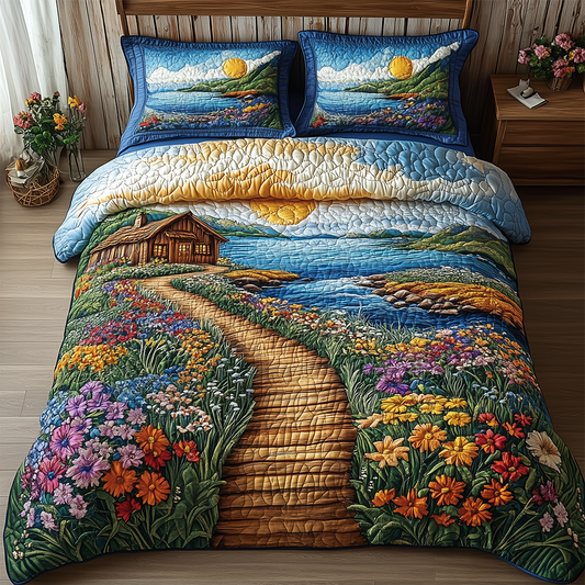 Whispers of the Ocean 3-Piece Quilted Bedding Set GFTOHD2420