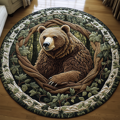 Guardian of the Forest Quilted Round Mat GFTOHD2485