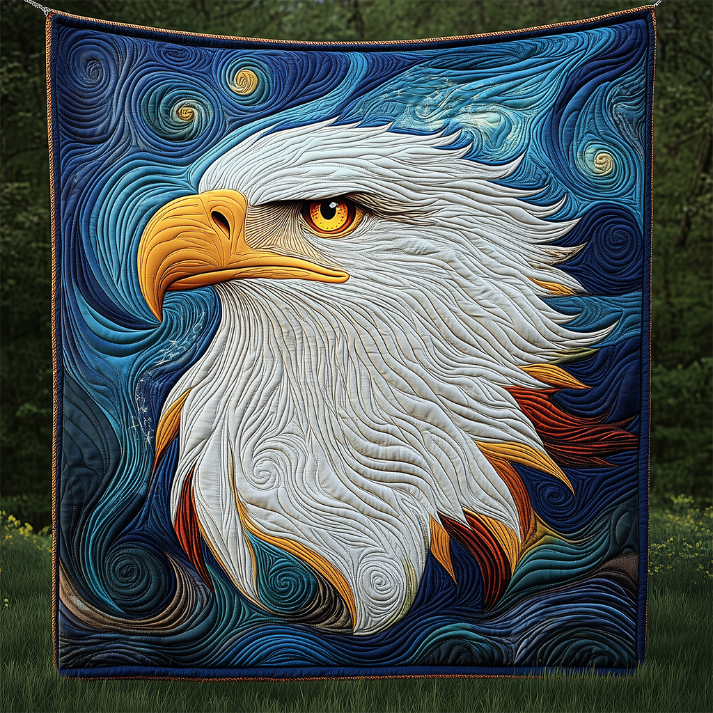 Eagle of the Storm Quilted Blanket GFTOHD2498