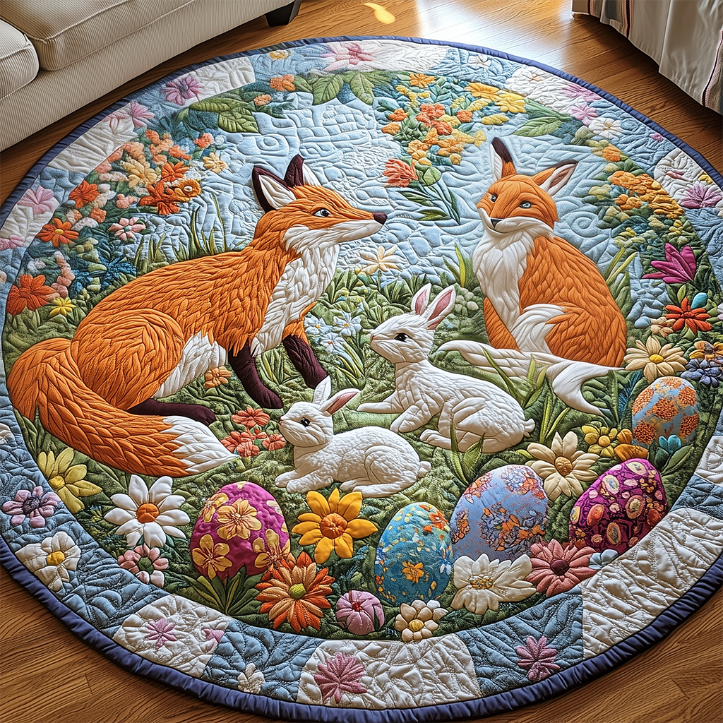 Easter Blossom Delight Quilted Round Mat GFTOHD2568