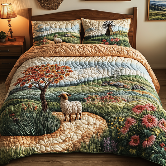 Windswept Silence 3-Piece Quilted Bedding Set GFTOHD2709