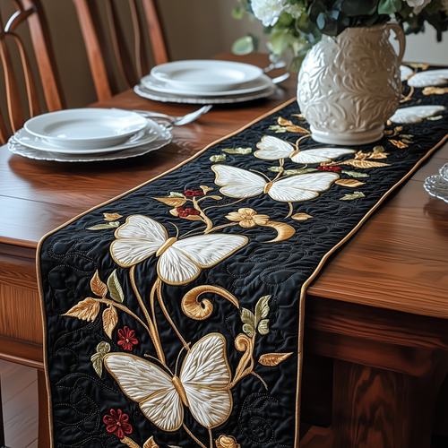 Butterfly Glow Quilted Table Runner GFTOHD2800