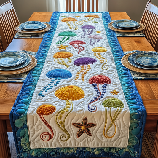 Jellyfish Haven Quilted Table Runner GFTOHD2817