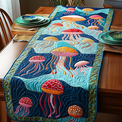 Jellyfish Haven Quilted Table Runner GFTOHD2821