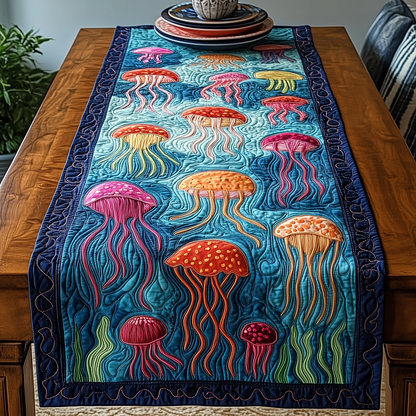 Jellyfish Haven Quilted Table Runner GFTOHD2824