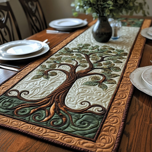 Vintage Tree Of Life Quilted Table Runner GFTOHD2919