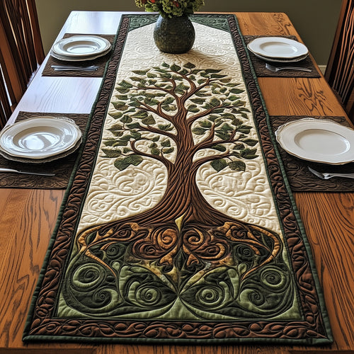 Vintage Tree Of Life Quilted Table Runner GFTOHD2920