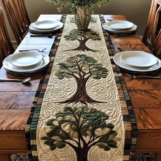 Vintage Tree Of Life Quilted Table Runner GFTOHD2922