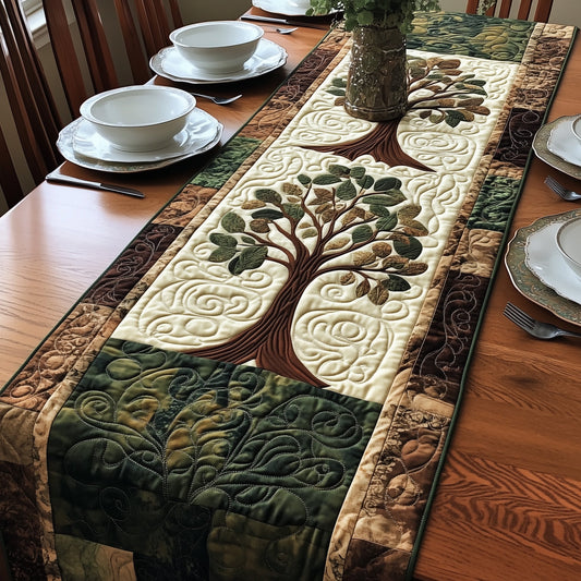 Vintage Tree Of Life Quilted Table Runner GFTOHD2946