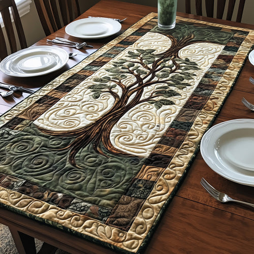 Vintage Tree Of Life Quilted Table Runner GFTOHD2948