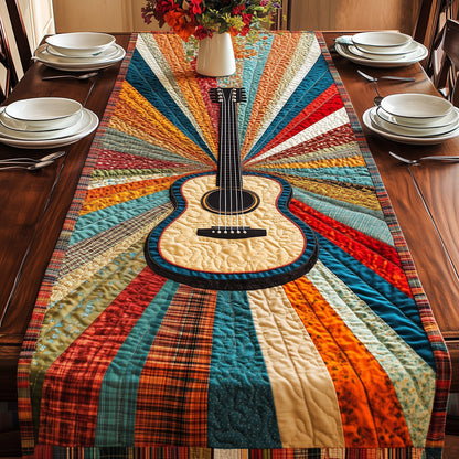 Sunshine Guitar Quilted Table Runner GFTOHD3068