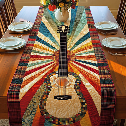 Sunshine Guitar Quilted Table Runner GFTOHD3069