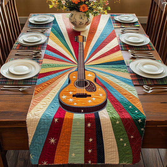 Guitar Quilted Table Runner GFTOHD3092