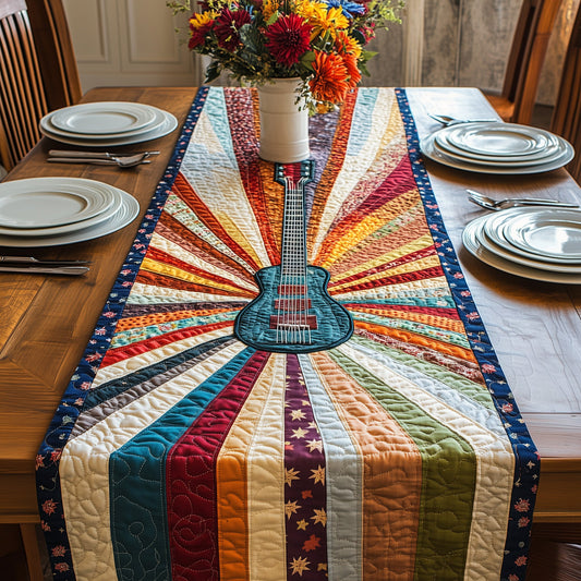 Guitar Quilted Table Runner GFTOHD3093