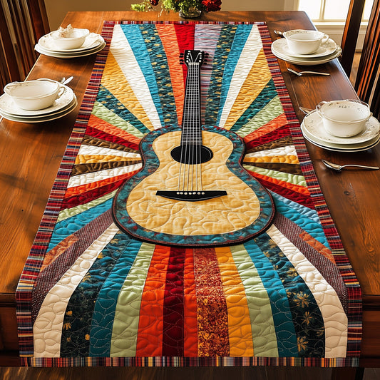 Guitar Quilted Table Runner GFTOHD3097