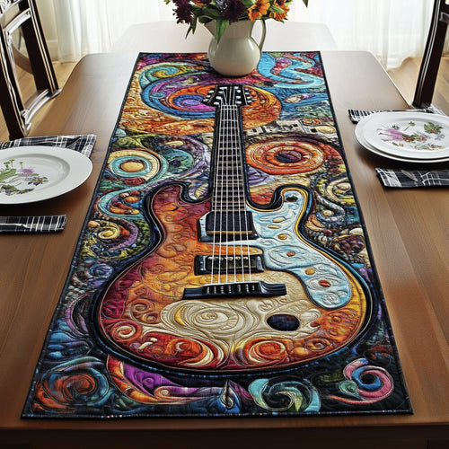 Guitar Quilted Table Runner GFTOHD3099