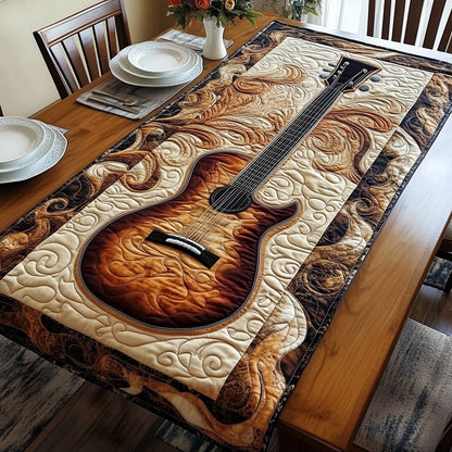 Guitar Quilted Table Runner GFTOHD3105