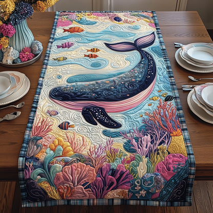 Majestic  Whale Quilted Table Runner GFTOHD3155