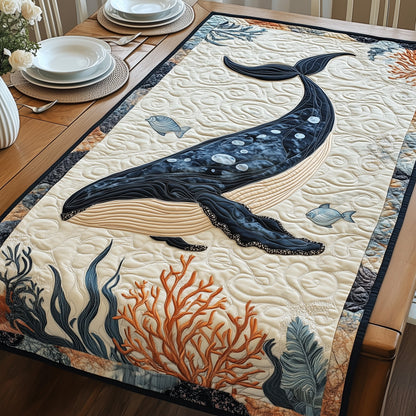 Majestic  Whale Quilted Table Runner GFTOHD3157