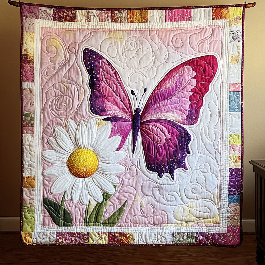 Dreamy Butterfly Quilted Blanket GFTOHD373