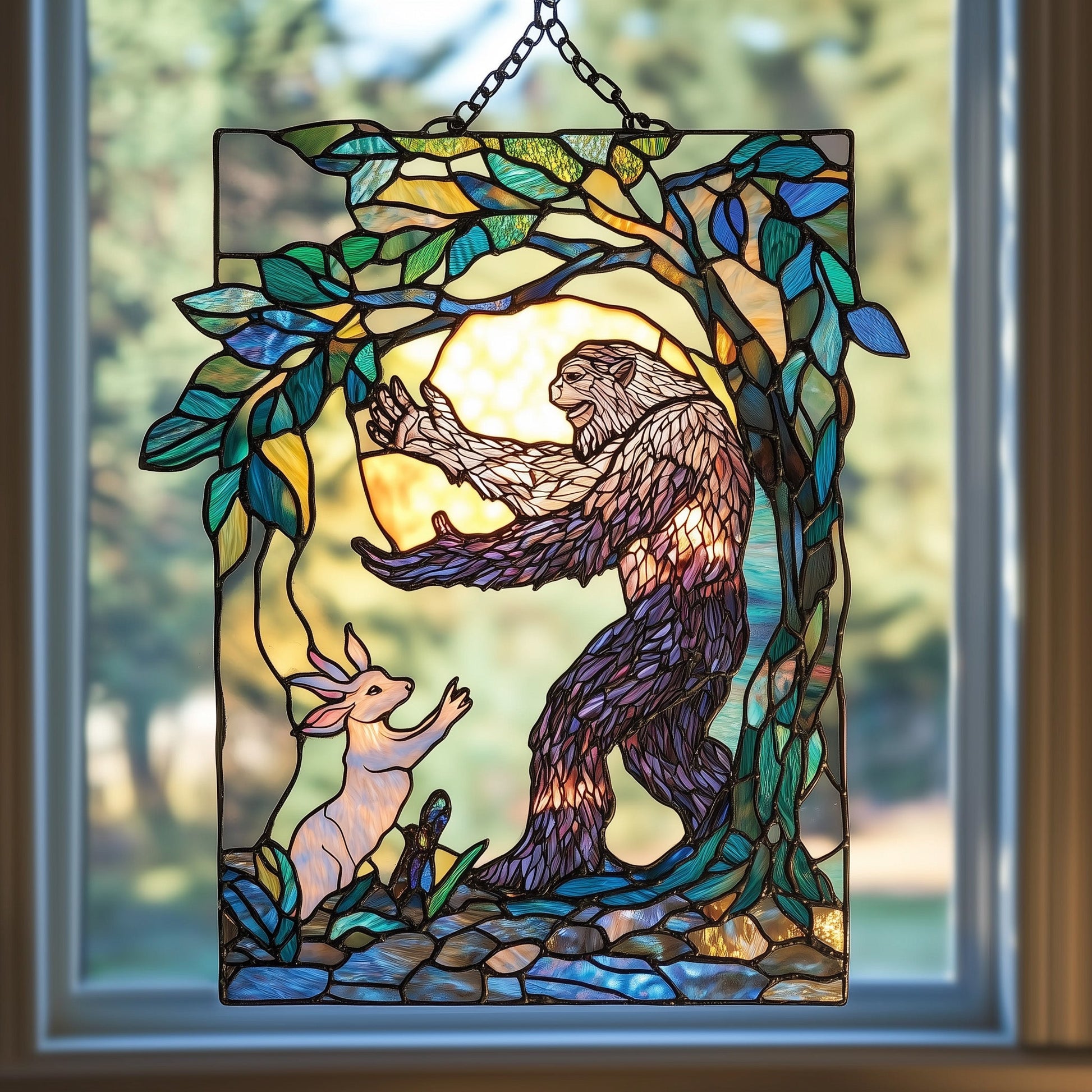 Bigfoot Stained Glass Suncatcher GFTOHD4683 – Quiltara