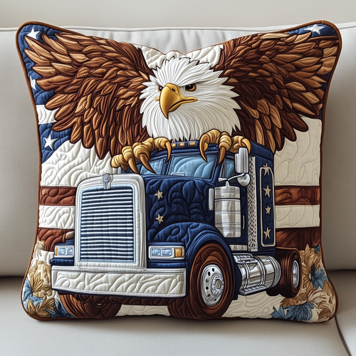 Eagle of Freedom Quilted Pillow Case GFTOHD555