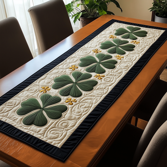 Lucky Shamrock Quilted Table Runner GFTOHD558