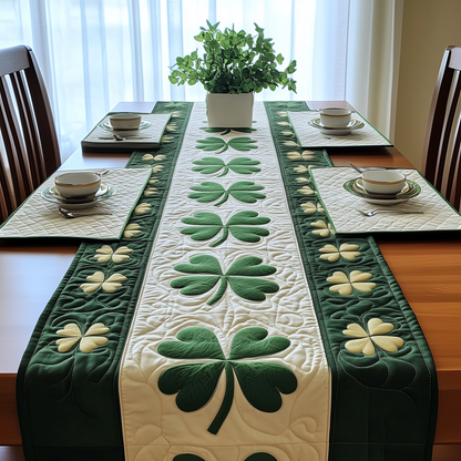 Lucky Shamrock Quilted Table Runner GFTOHD559