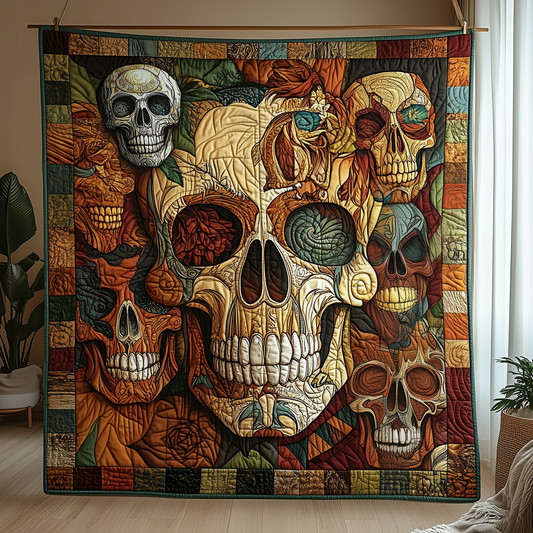 Mystique Skulls Quilted Blanket GFTOHD652