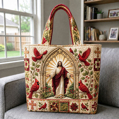 Jesus Cardinal Garden Quilted Tote Bag GFTOHNL2792